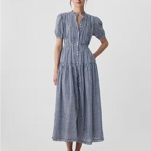 Gap x Doen Gingham Maxi Dress NWT
